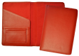 Refillable Leather Writing Notebook Red